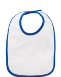 Rabbit Skins Infant Contrast Trim Premium Jersey Bib Rabbit Skins