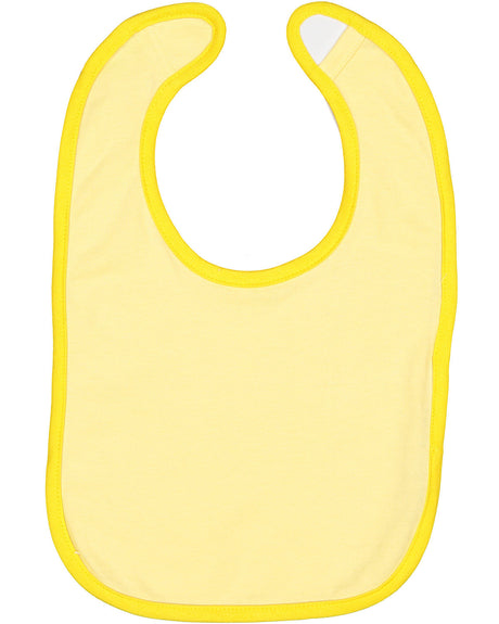Rabbit Skins Infant Contrast Trim Premium Jersey Bib Rabbit Skins