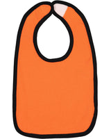 Rabbit Skins Infant Contrast Trim Premium Jersey Bib Rabbit Skins