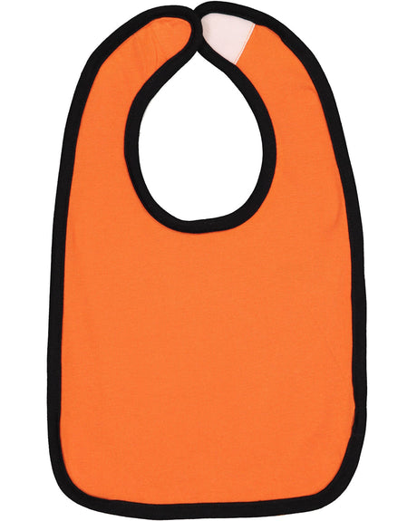 Rabbit Skins Infant Contrast Trim Premium Jersey Bib Rabbit Skins