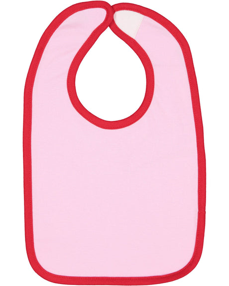 Rabbit Skins Infant Contrast Trim Premium Jersey Bib Rabbit Skins