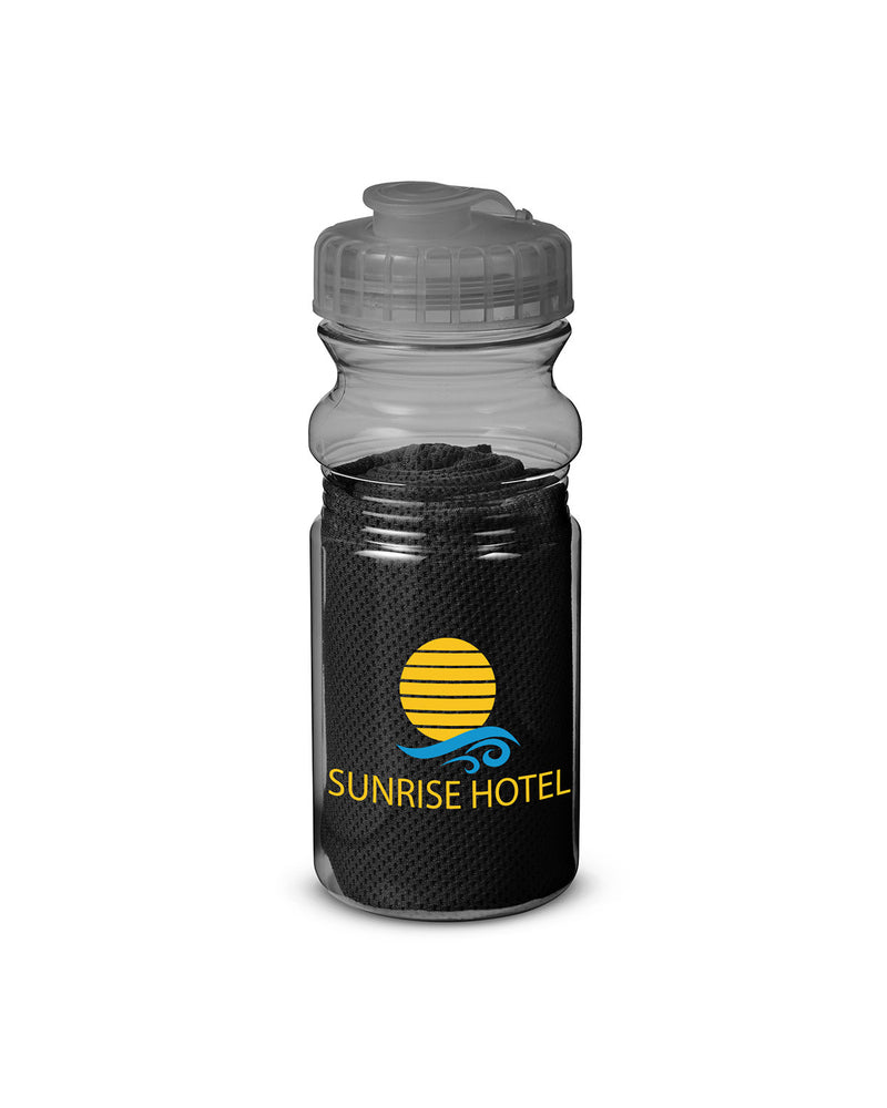 Prime Line Cooling Towel In Water Bottle