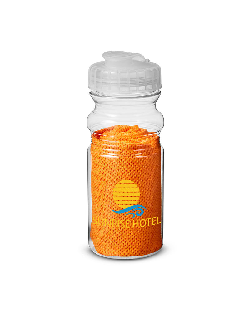 Prime Line Cooling Towel In Water Bottle