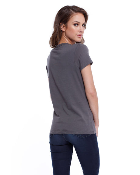StarTee Ladies' Cotton Crew Neck T-shirt Womens Apparel Shirts & Tops