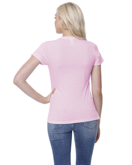 StarTee Ladies' Cotton Crew Neck T-shirt Womens Apparel Shirts & Tops