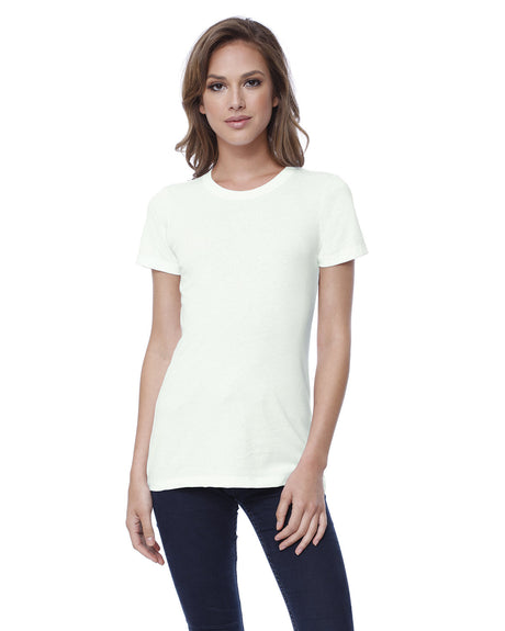 StarTee Ladies' Cotton Crew Neck T-shirt Womens Apparel Shirts & Tops