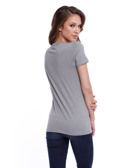 StarTee Ladies' Cotton Crew Neck T-shirt Womens Apparel Shirts & Tops
