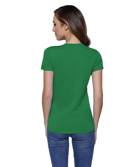 StarTee Ladies' Cotton Crew Neck T-shirt Womens Apparel Shirts & Tops