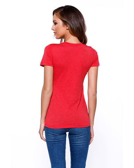 StarTee Ladies' Cotton Crew Neck T-shirt Womens Apparel Shirts & Tops