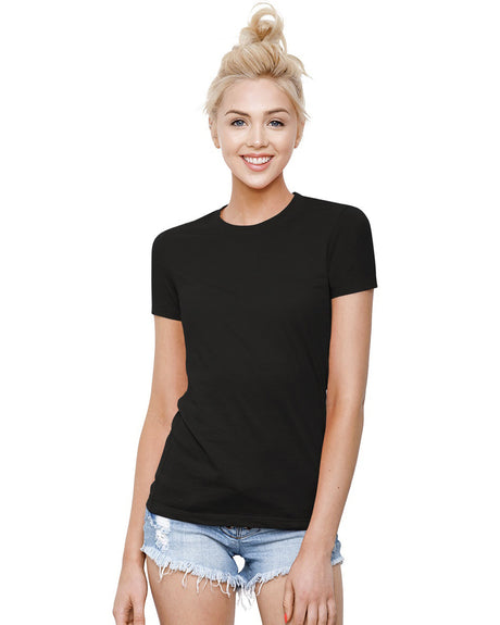 StarTee Ladies' Cotton Crew Neck T-shirt Womens Apparel Shirts & Tops