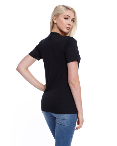 StarTee Ladies' Cotton Crew Neck T-shirt Womens Apparel Shirts & Tops