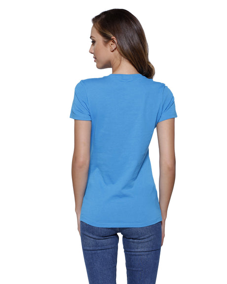 StarTee Ladies' Cotton Crew Neck T-shirt Womens Apparel Shirts & Tops