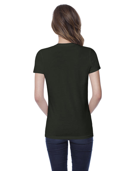 StarTee Ladies' Cotton Crew Neck T-shirt Womens Apparel Shirts & Tops