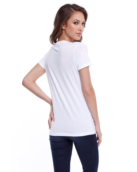 StarTee Ladies' Cotton Crew Neck T-shirt Womens Apparel Shirts & Tops