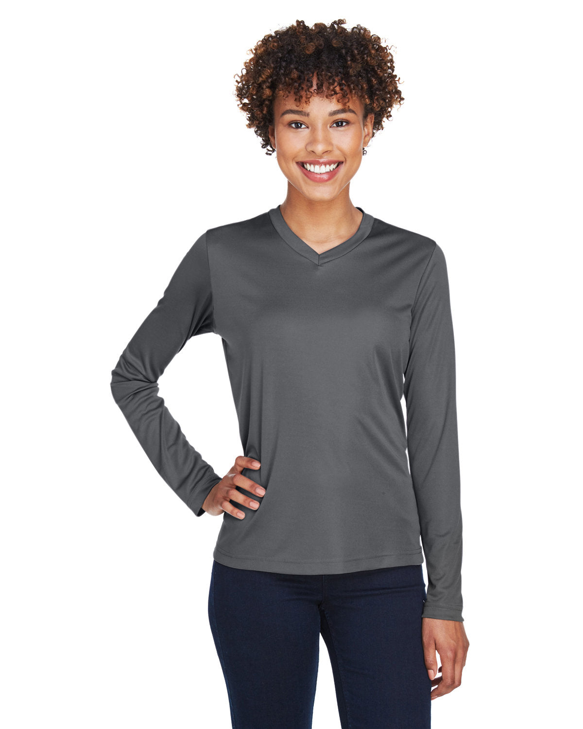 Team 365 Ladies' Zone Performance Long-Sleeve T-Shirt Team 365