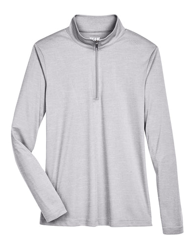 Team 365 Ladies' Zone Sonic Heather Performance Quarter-Zip