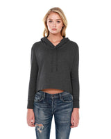 StarTee Ladies' 4.3 oz., CVC Cropped Hoodie T-Shirt StarTee