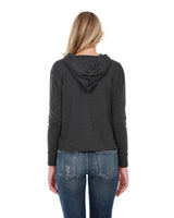 StarTee Ladies' 4.3 oz., CVC Cropped Hoodie T-Shirt StarTee