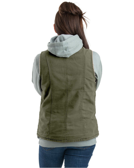 Berne Ladies' Sherpa-Lined Softstone Duck Vest Berne