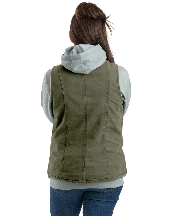 Berne Ladies' Sherpa-Lined Softstone Duck Vest Berne