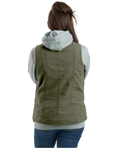 Berne Ladies' Sherpa-Lined Softstone Duck Vest