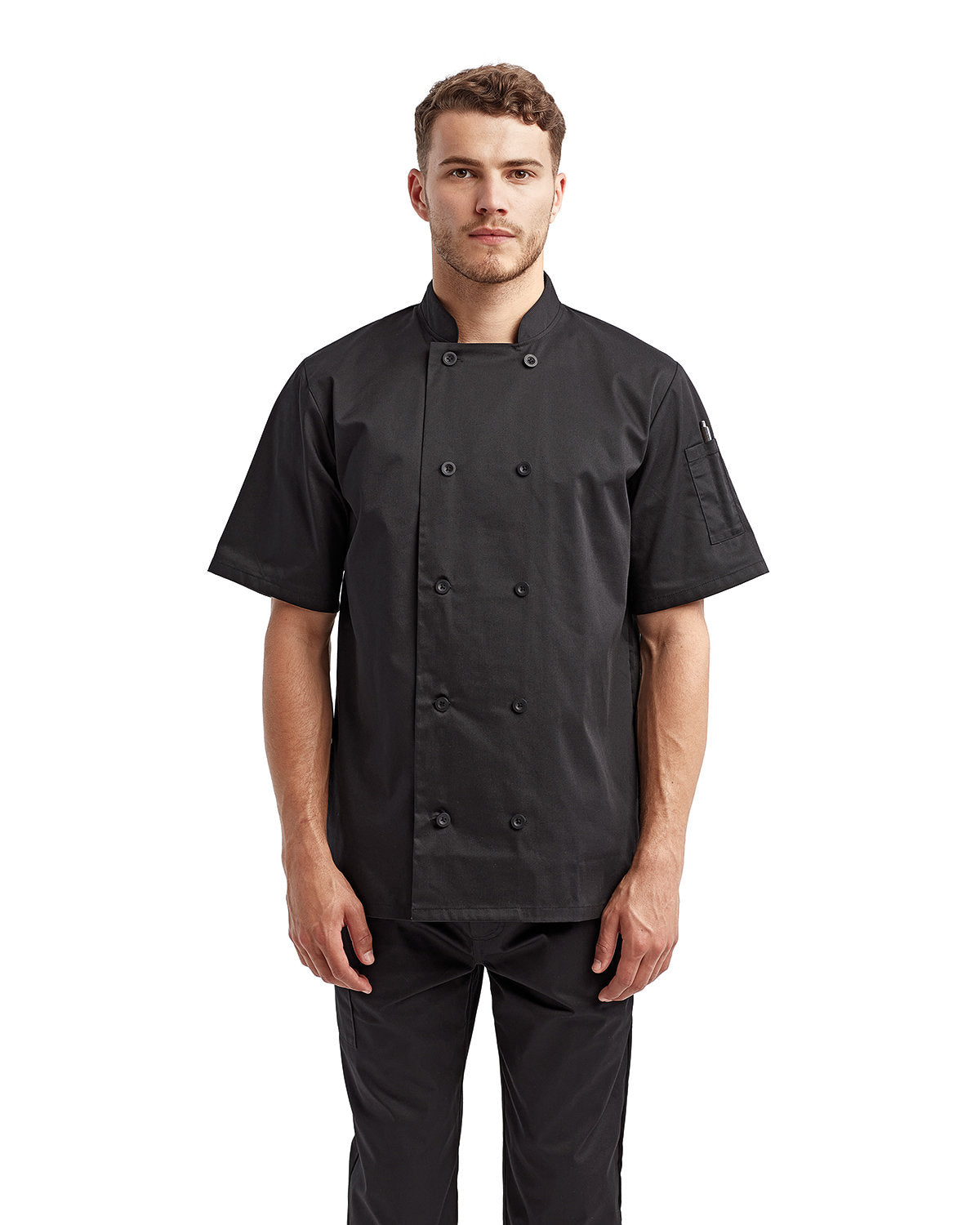 Artisan Collection by Reprime Unisex Short-Sleeve Sustainable Chef's Jacket Reprime