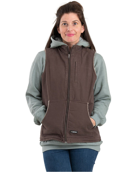 Berne Ladies' Sherpa-Lined Softstone Duck Vest Berne