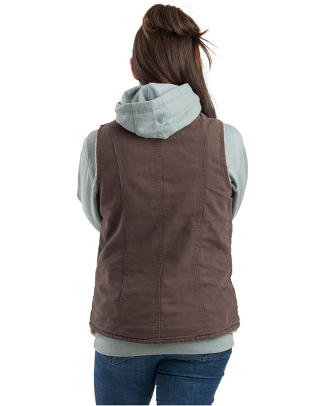 Berne Ladies' Sherpa-Lined Softstone Duck Vest Berne