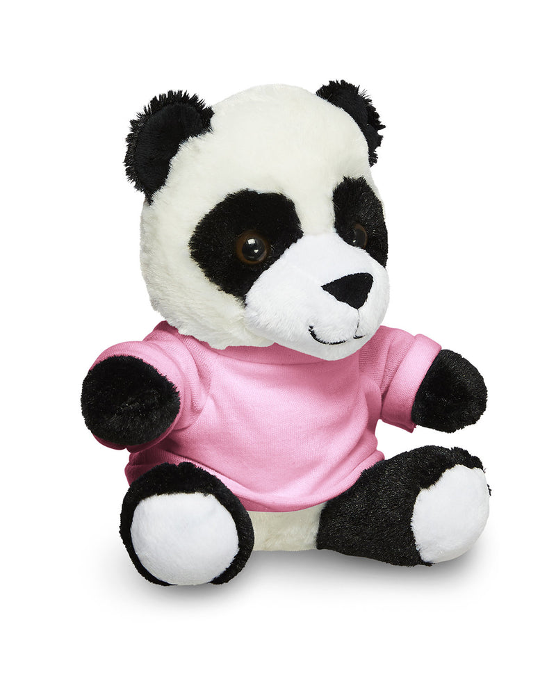 Prime Line 7" Plush Panda With T-Shirt