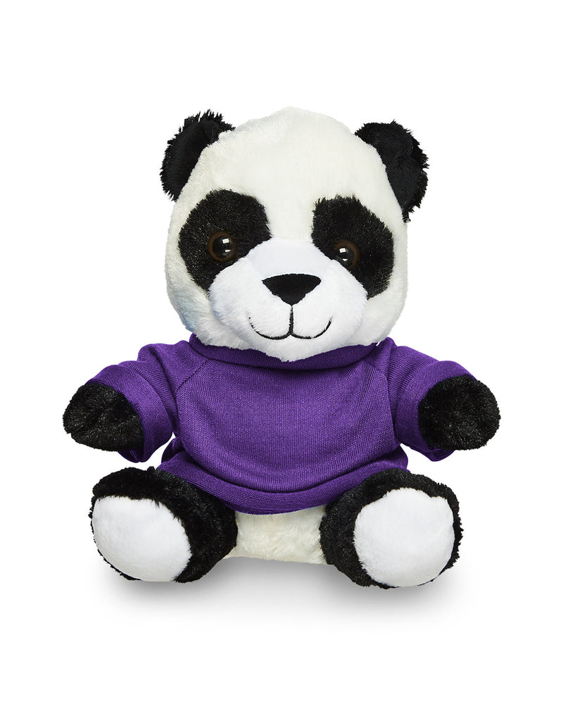 Prime Line 7" Plush Panda With T-Shirt