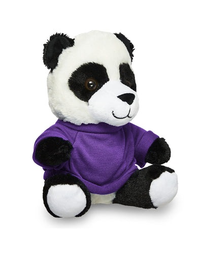 Prime Line 7" Plush Panda With T-Shirt