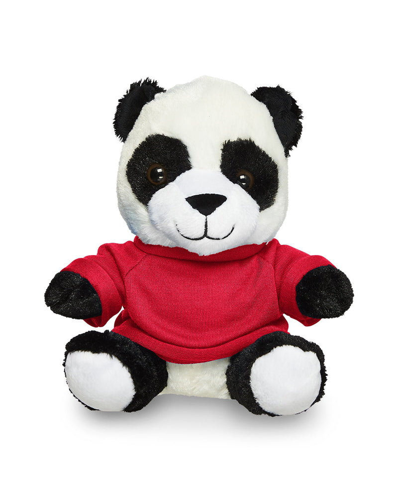 Prime Line 7" Plush Panda With T-Shirt