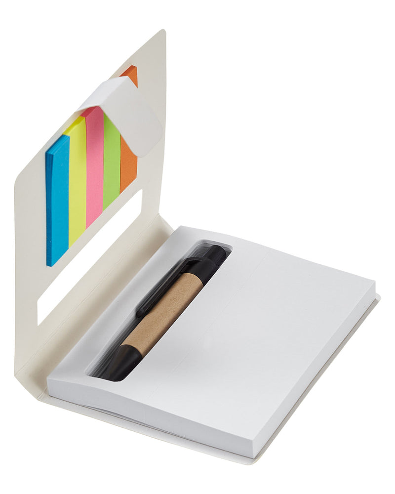 Prime Line Eco Stowaway Sticky Jotter With Pen