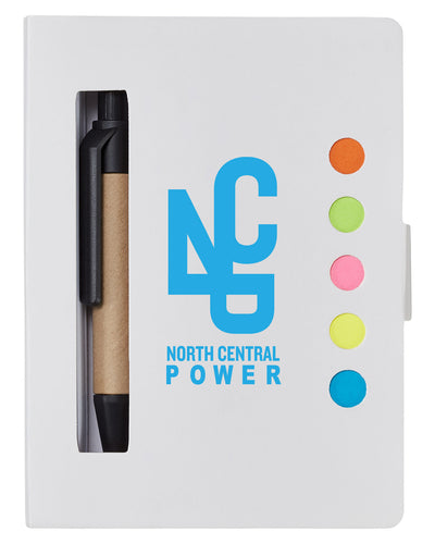 Prime Line Eco Stowaway Sticky Jotter With Pen