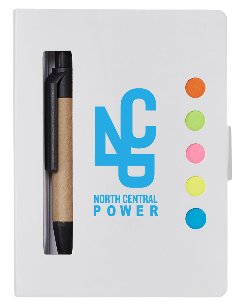 Prime Line Eco Stowaway Sticky Jotter With Pen