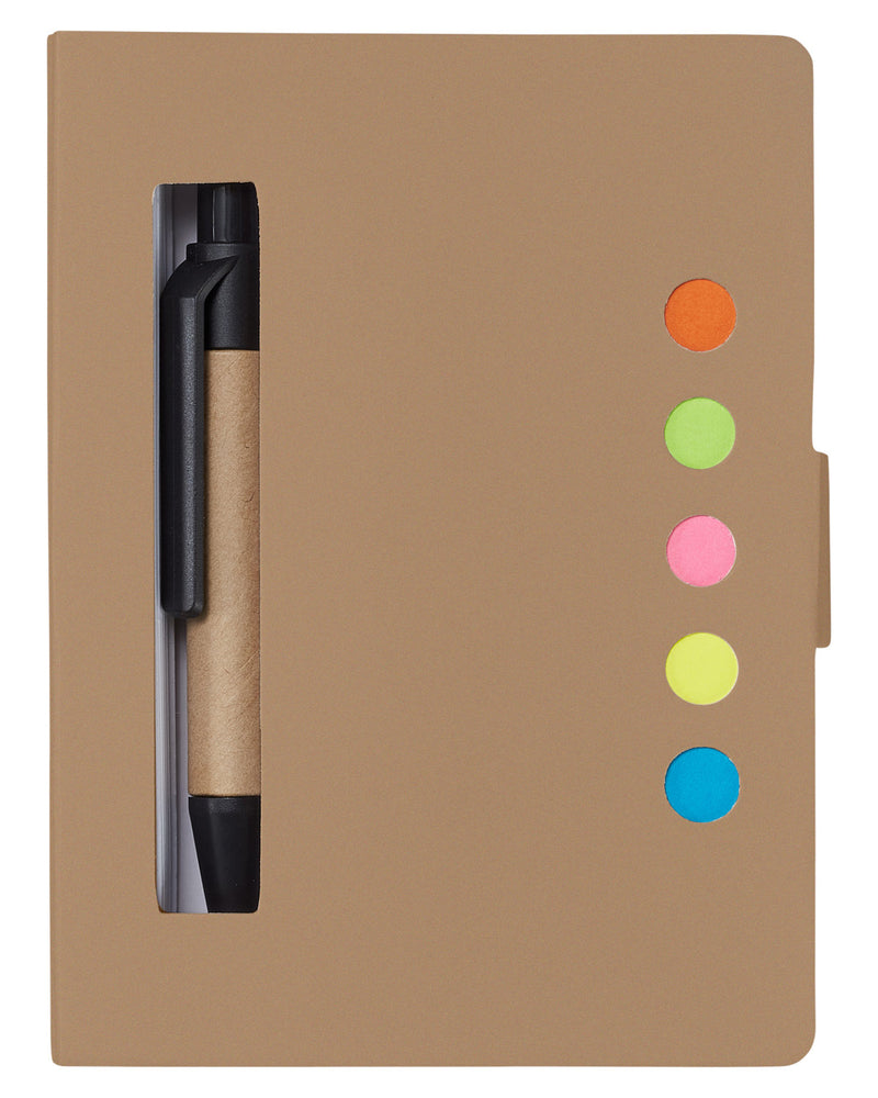 Prime Line Eco Stowaway Sticky Jotter With Pen