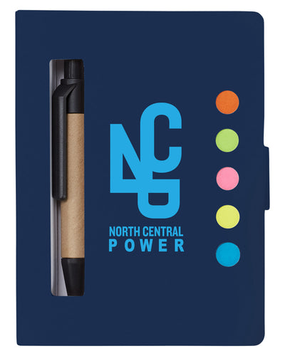 Prime Line Eco Stowaway Sticky Jotter With Pen