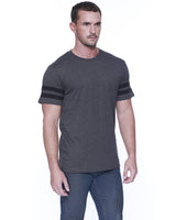 StarTee Men's CVC Stripe Varsity T-Shirt StarTee