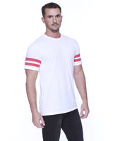 StarTee Men's CVC Stripe Varsity T-Shirt StarTee