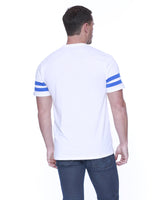 StarTee Men's CVC Stripe Varsity T-Shirt StarTee