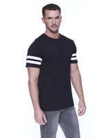 StarTee Men's CVC Stripe Varsity T-Shirt StarTee