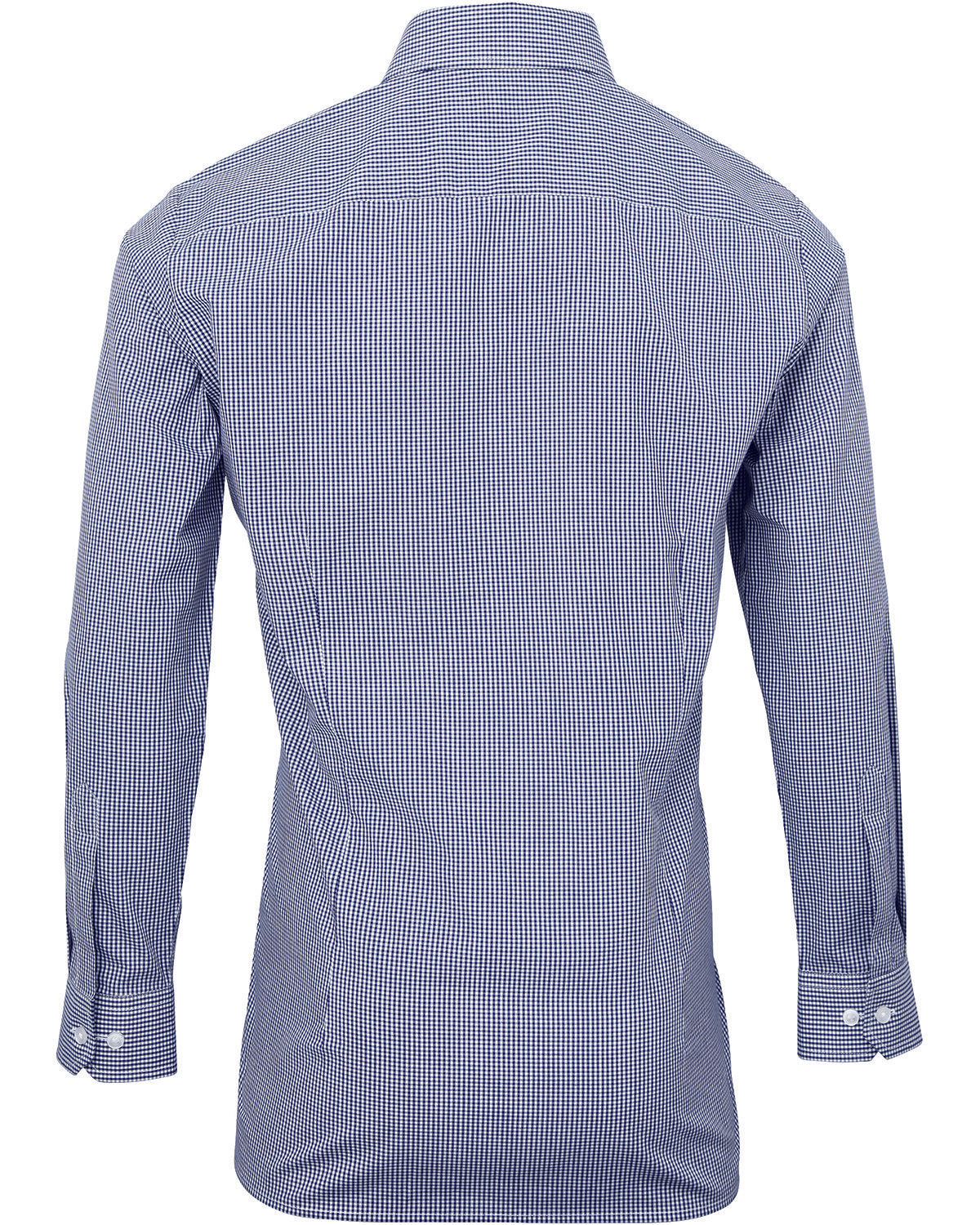 Artisan Collection by Reprime Men's Microcheck Gingham Long-Sleeve Cotton Shirt Reprime