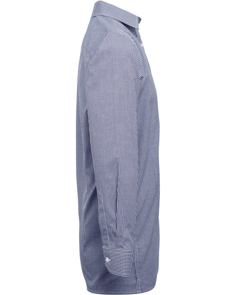 Artisan Collection by Reprime Men's Microcheck Gingham Long-Sleeve Cotton Shirt Reprime
