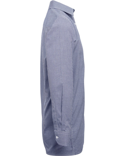 Artisan Collection by Reprime Men's Microcheck Gingham Long-Sleeve Cotton Shirt