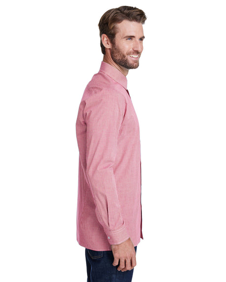 Artisan Collection by Reprime Men's Microcheck Gingham Long-Sleeve Cotton Shirt Reprime