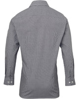 Artisan Collection by Reprime Men's Microcheck Gingham Long-Sleeve Cotton Shirt Reprime