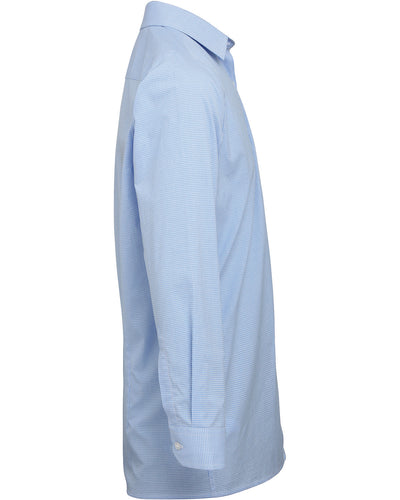 Artisan Collection by Reprime Men's Microcheck Gingham Long-Sleeve Cotton Shirt