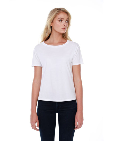 StarTee Ladies' 3.5 oz., 100% Cotton Boxy High Low T-Shirt StarTee
