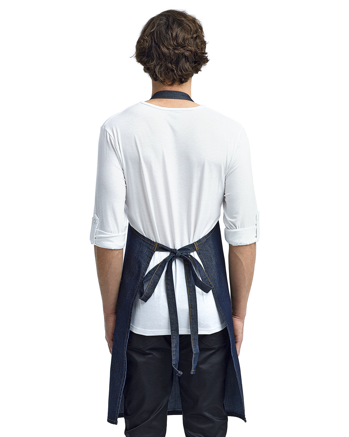 Artisan Collection by Reprime Unisex Jeans Stitch Denim Bib Apron Reprime