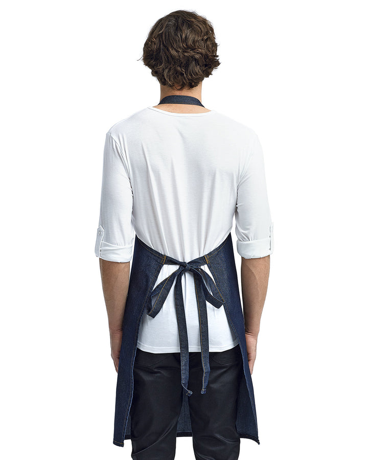Artisan Collection by Reprime Unisex Jeans Stitch Denim Bib Apron Reprime